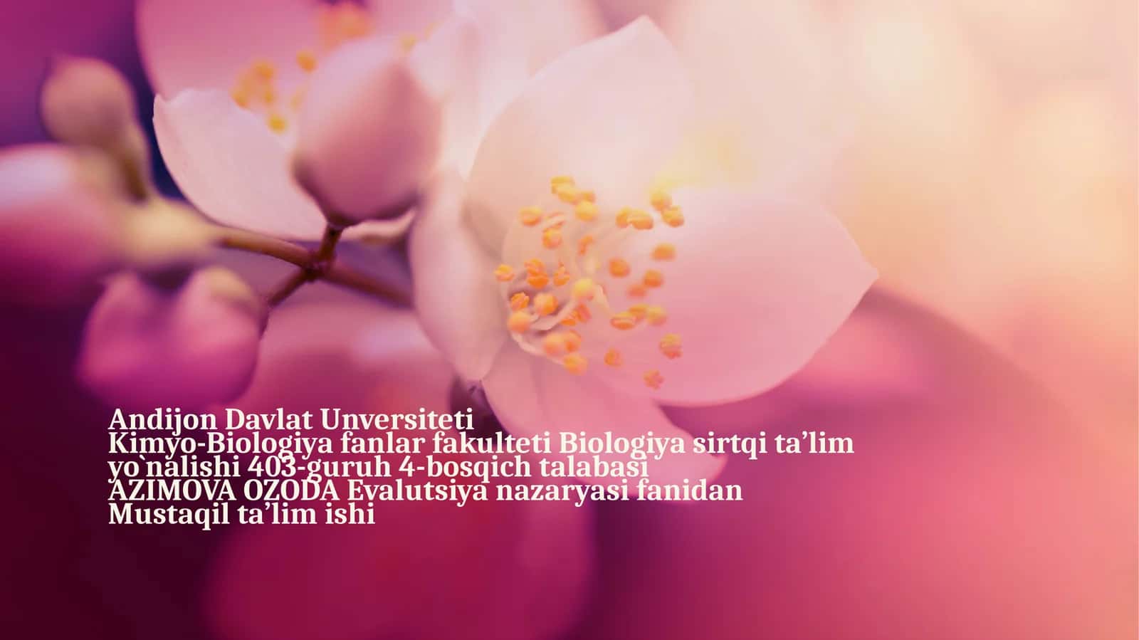 Odamlarning evolyutsiyasi 1