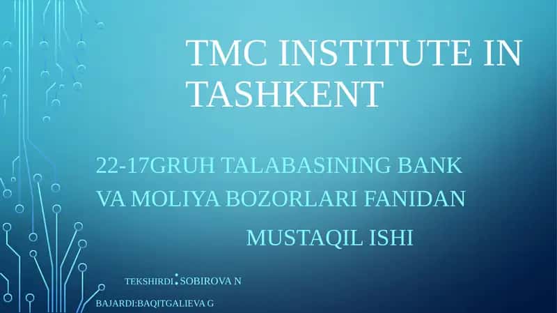 Qimmatliq oĝozlar bozorning mohiyati 1