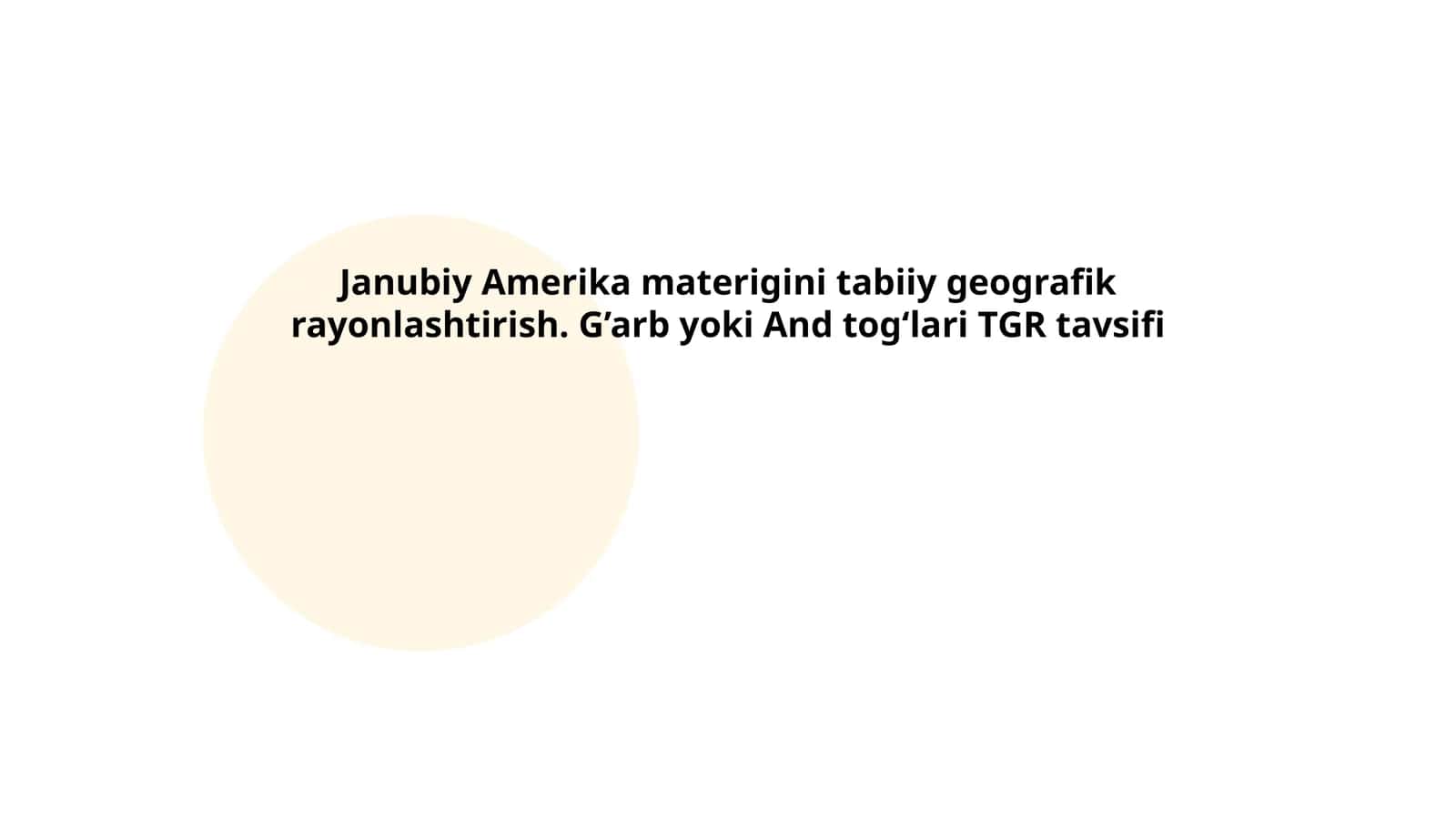 Tabiiy geografiya 1