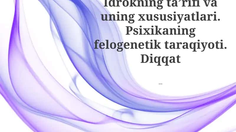 Psixikaning filogenetik rivojlanishi 1
