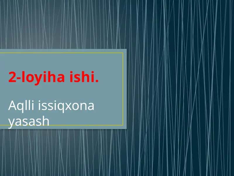 Aqli issiqxonasi 1
