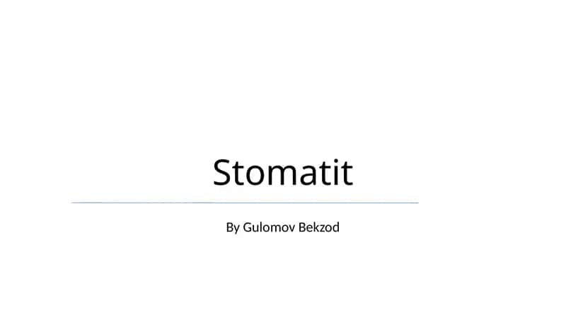 Stomatit 1