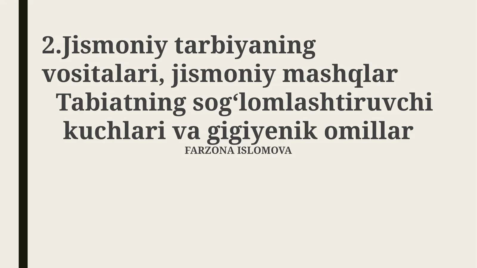 Jismoniy tarbiyaning vositalari, jismoniy mashqlar 1