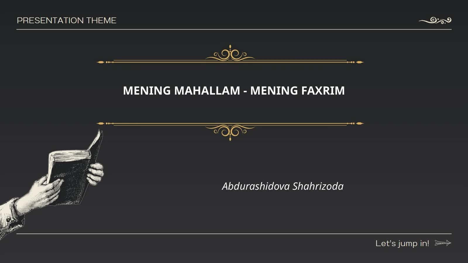 MENING MAHALLAM - MENING FAXRIM 1