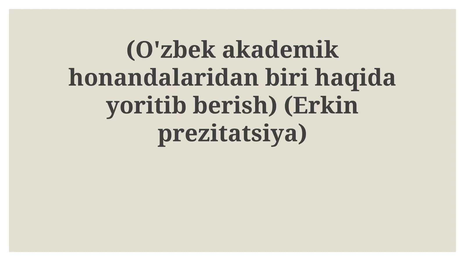 Hayot yo'li va ijod makoni 1