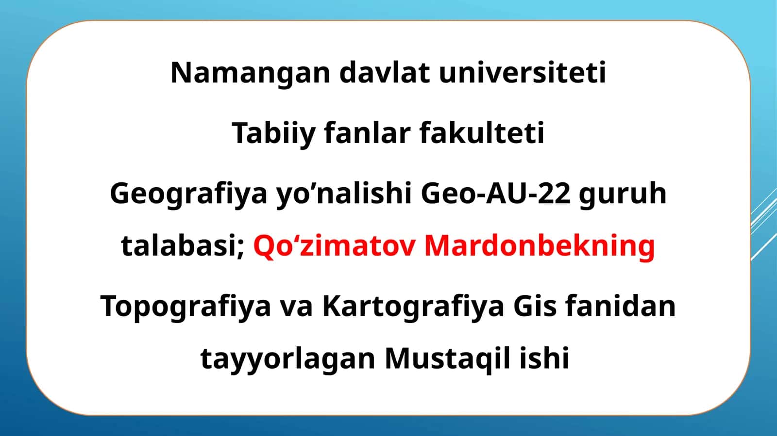 Zamonaviy geodeziya asboblarini oʻrganish 1