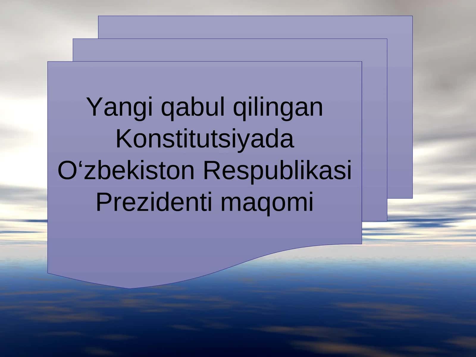 Konstitutsiyada O‘zbekiston Respublikasi Prezidenti maqomi 1