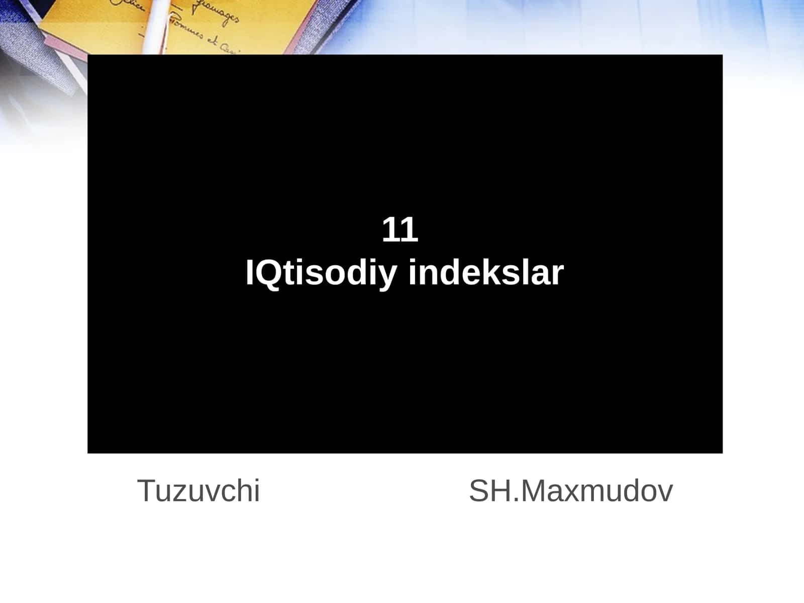 Tuzuvchi SH.Maxmudov 1