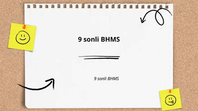 9 sonli BHMS 1