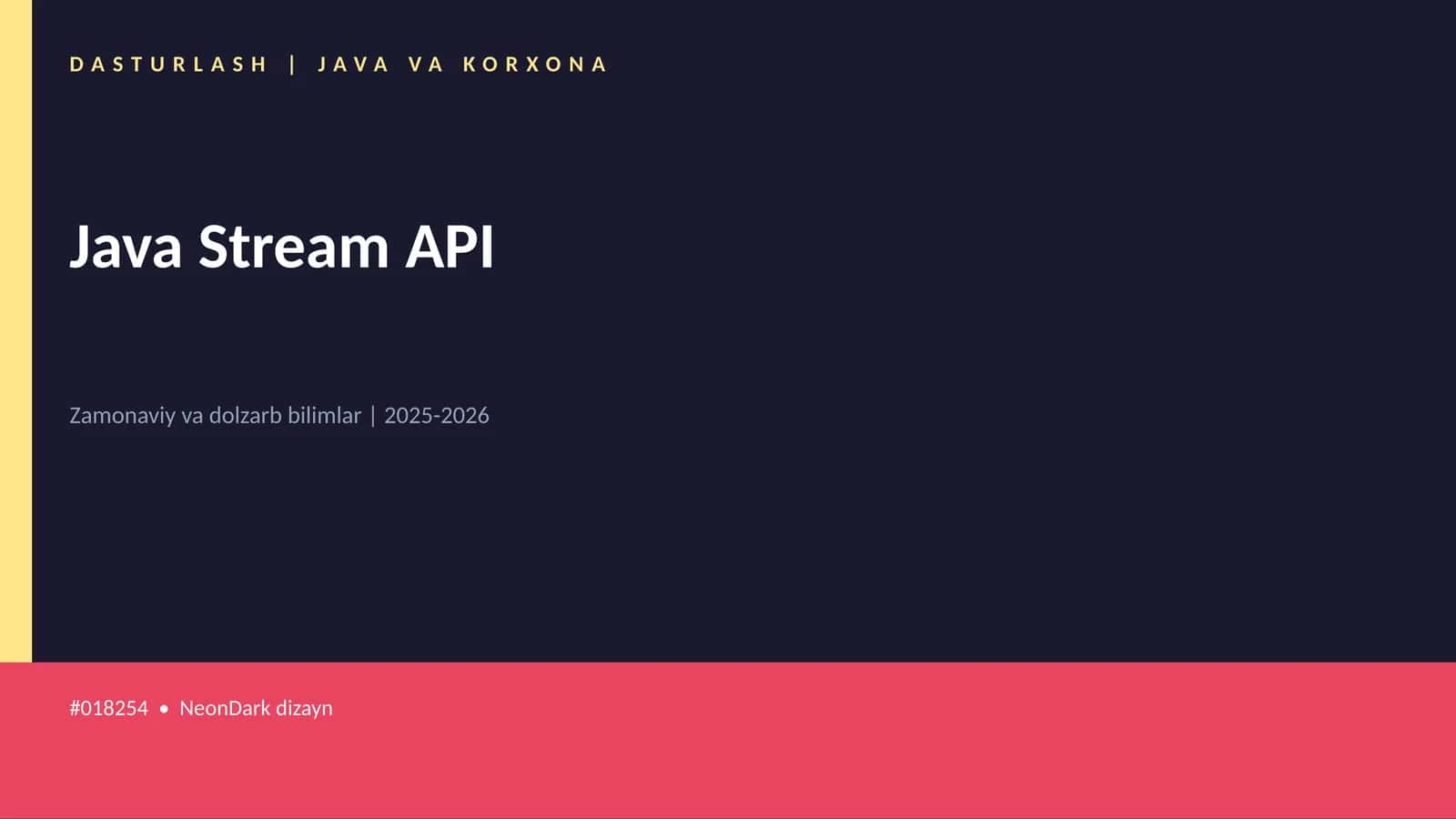 Java Stream API 1