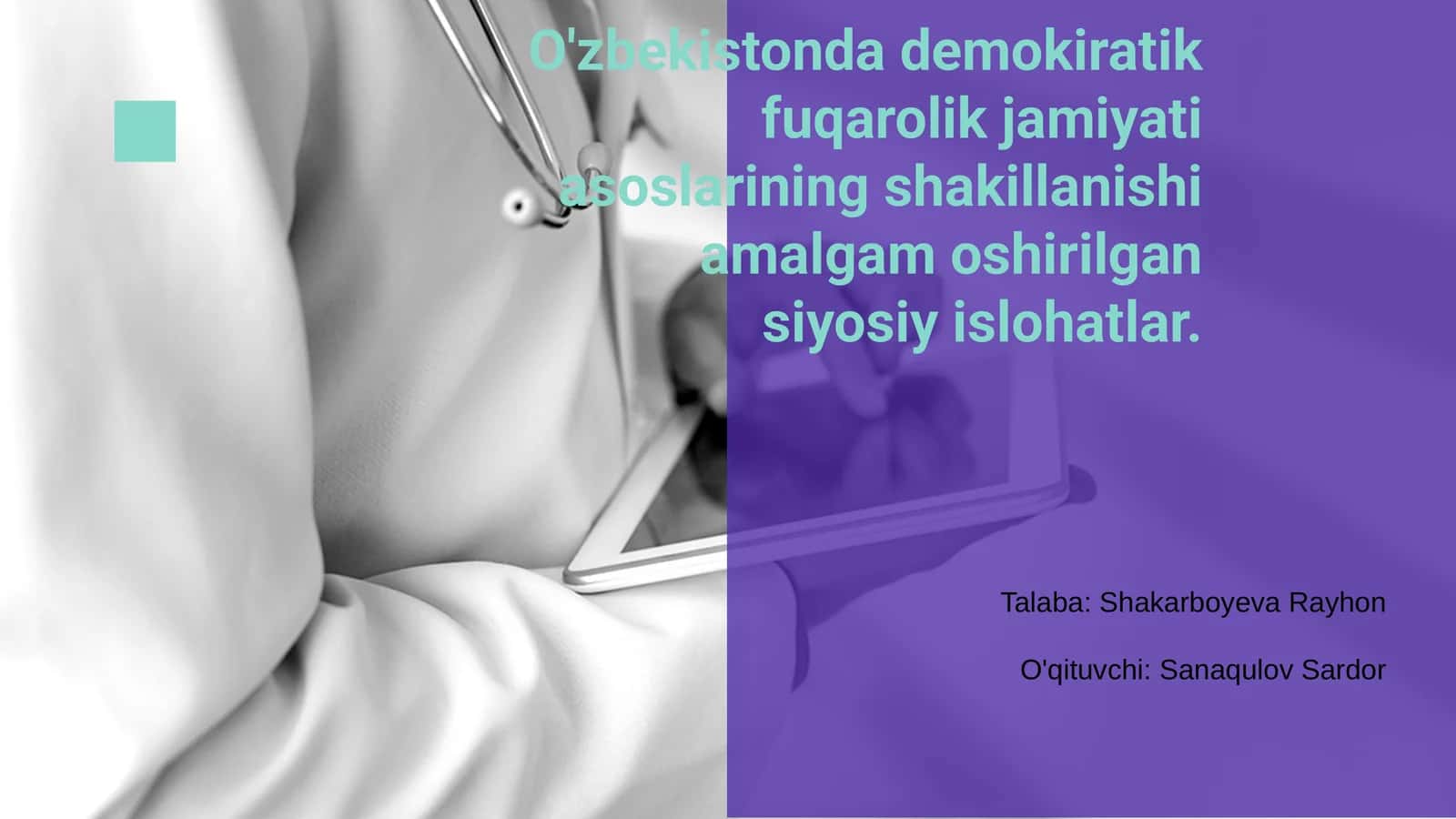 O'zbekistonda demokratik fuqarolik jamiyati asoslari 1