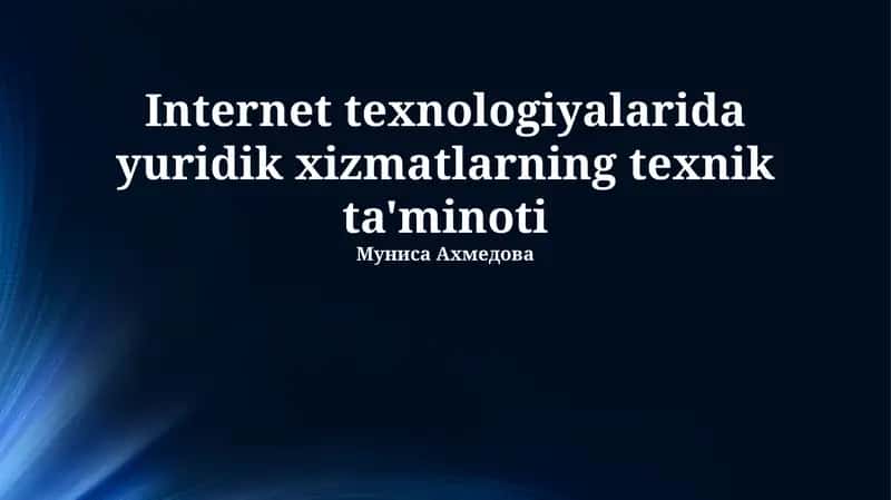 Elektron Imzo va Raqamli Hujjatlar Aylanmasi 1