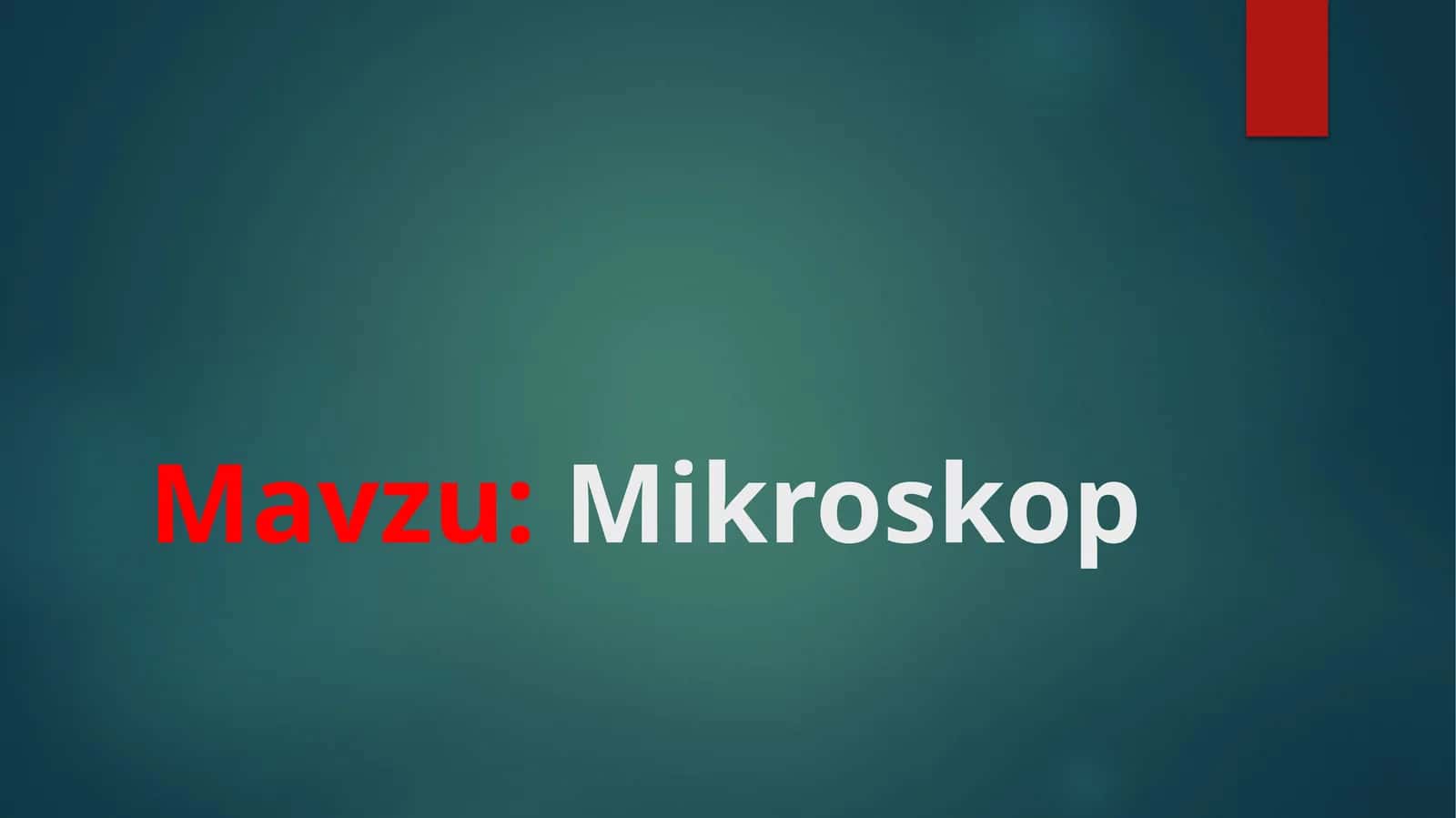 Mikroskop 1