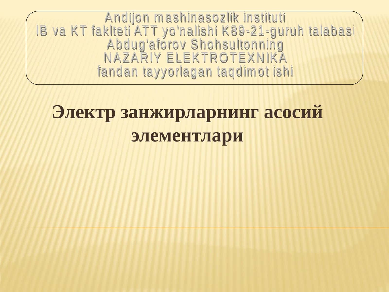NAZARIY ELEKTROTEXNIKA 1
