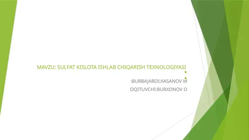 MEZ SULFAT KISLOTA ISHLAB CHIQARISH(2) 1