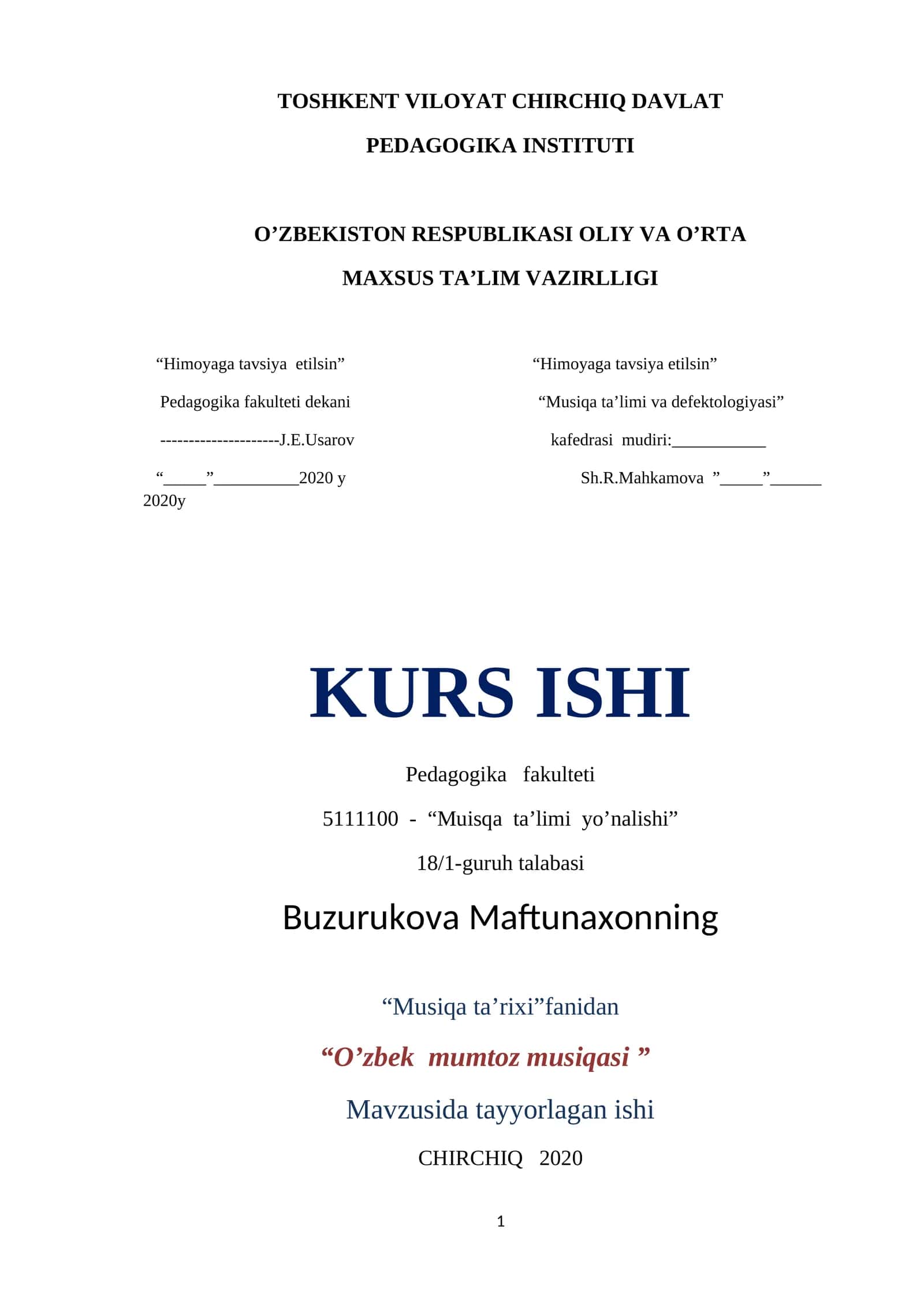 O’zbek mumtoz musiqasi 1