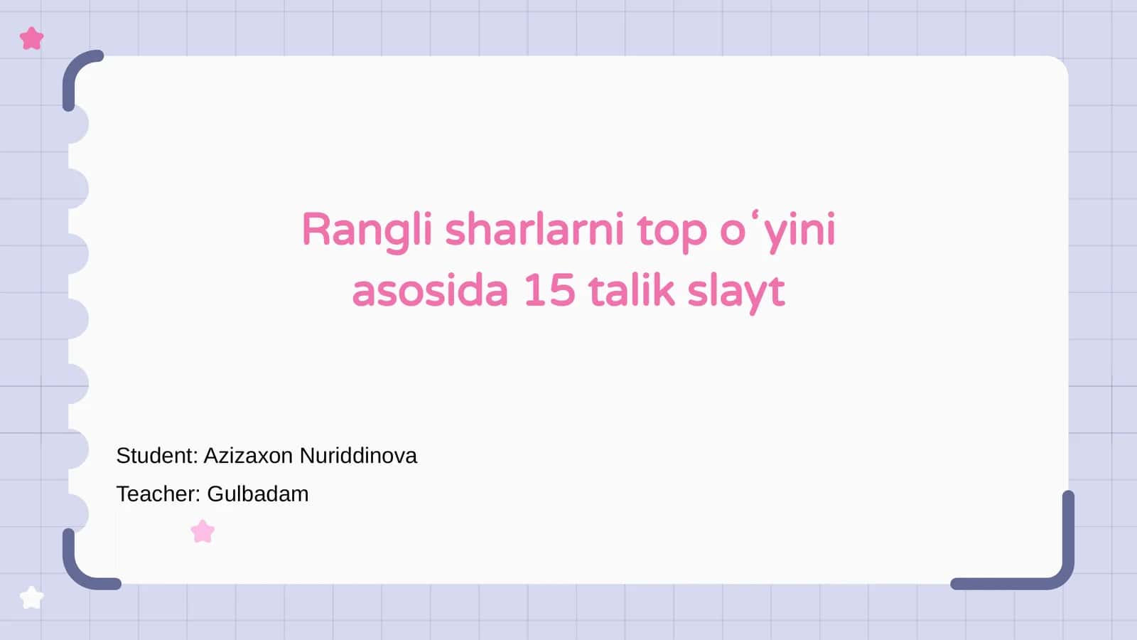 Rangli Sharlarni Top O'yini 1