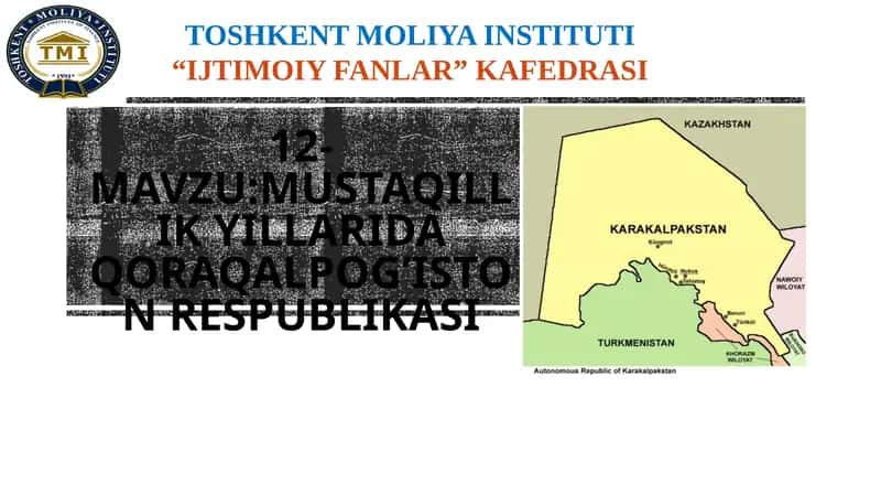 MUSTAQILLIK YILLARIDA QORAQALPOG’ISTON RESPUBLIKASI 1
