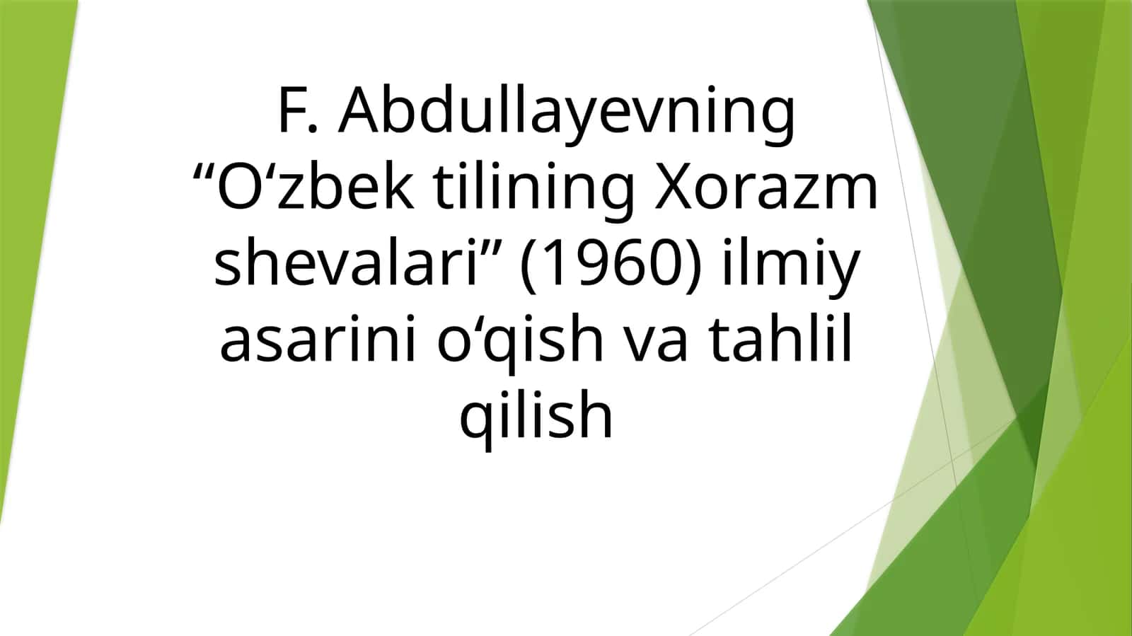 O‘zbek tilining Xorazm shevalari 1