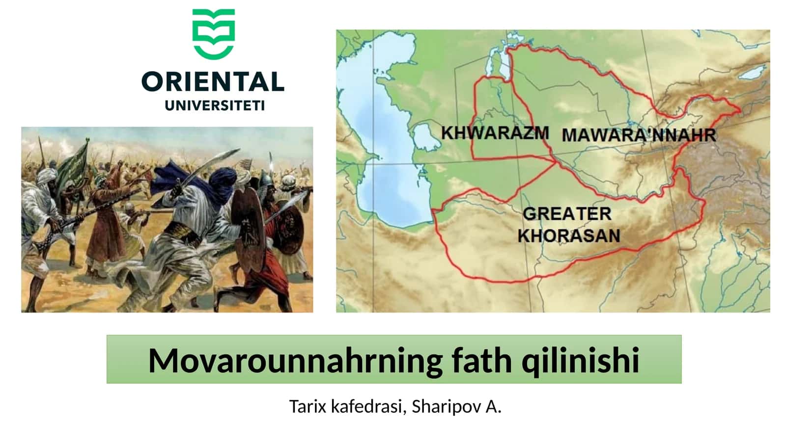 Movarounnahrning fath qilinishi 1