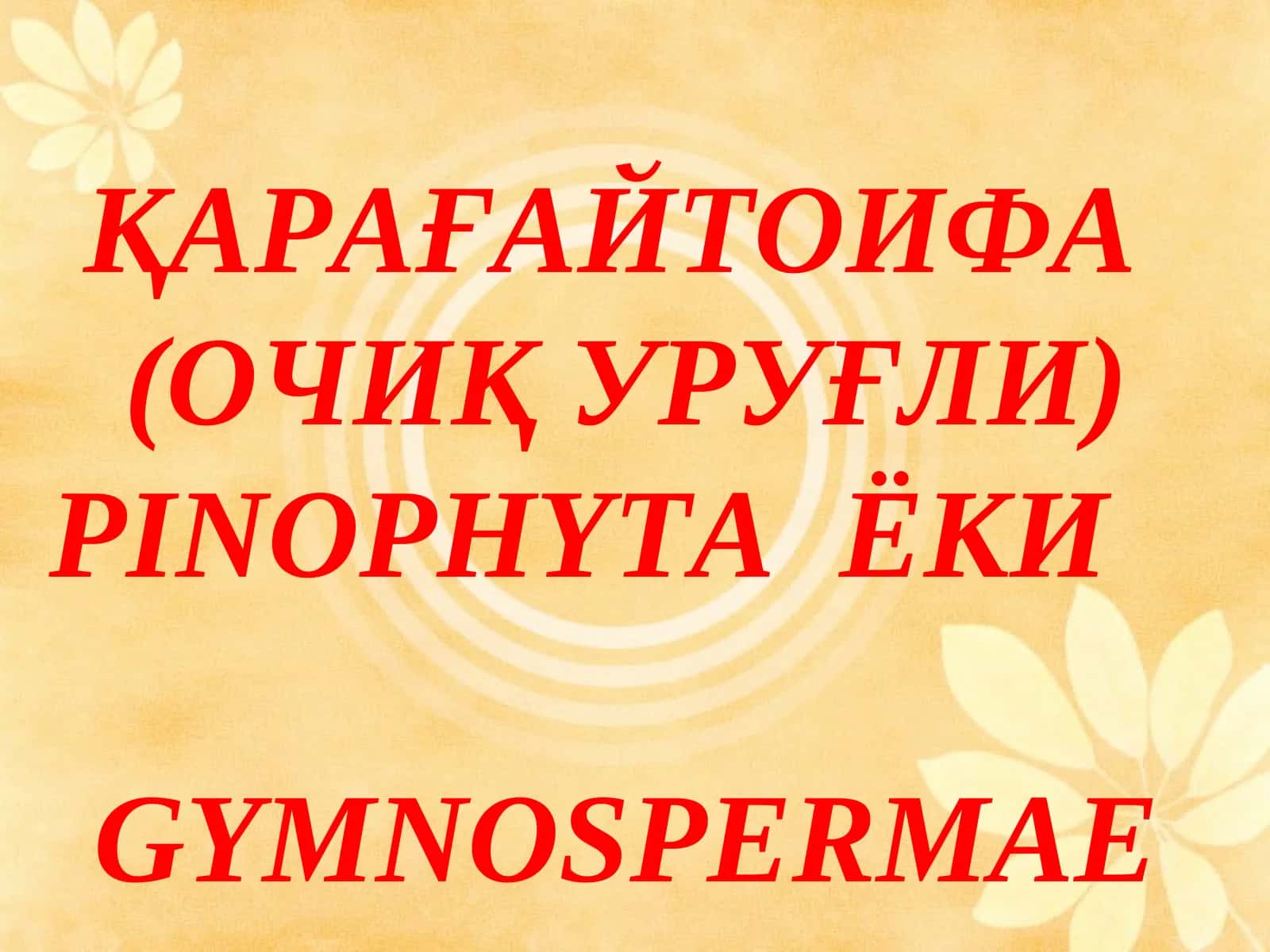 ҚАРАҒАЙТОИФА (ОЧИҚ УРУҒЛИ) 1