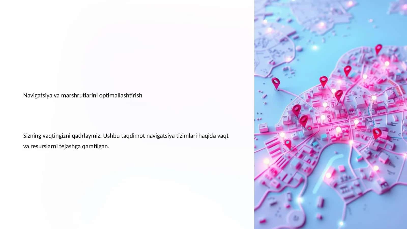 Navigatsiya va marshrutlarini optimallashtirish 1