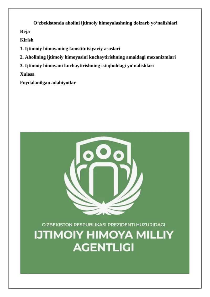 Ijtimoiy himoya tizimi 1