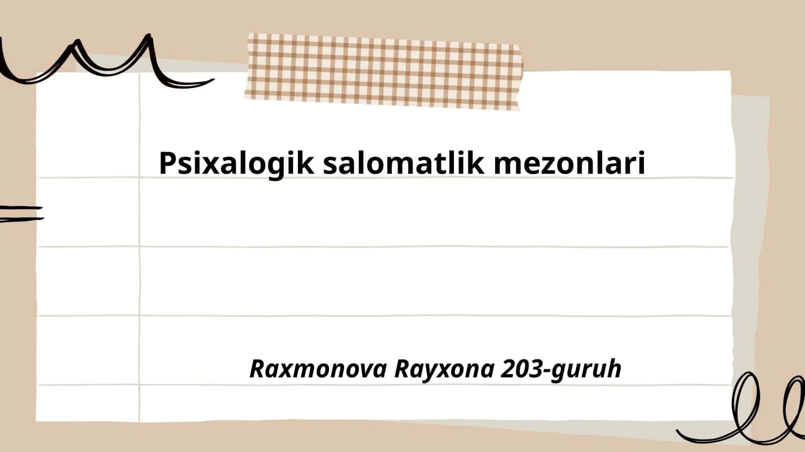 Psixalogik salomatlik mezonlari 1