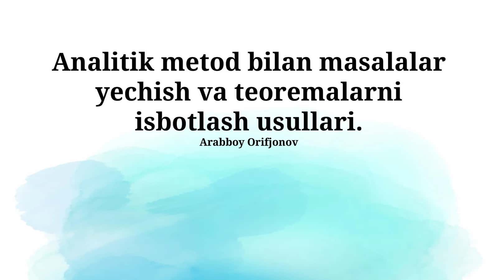 Vektor analizi 1