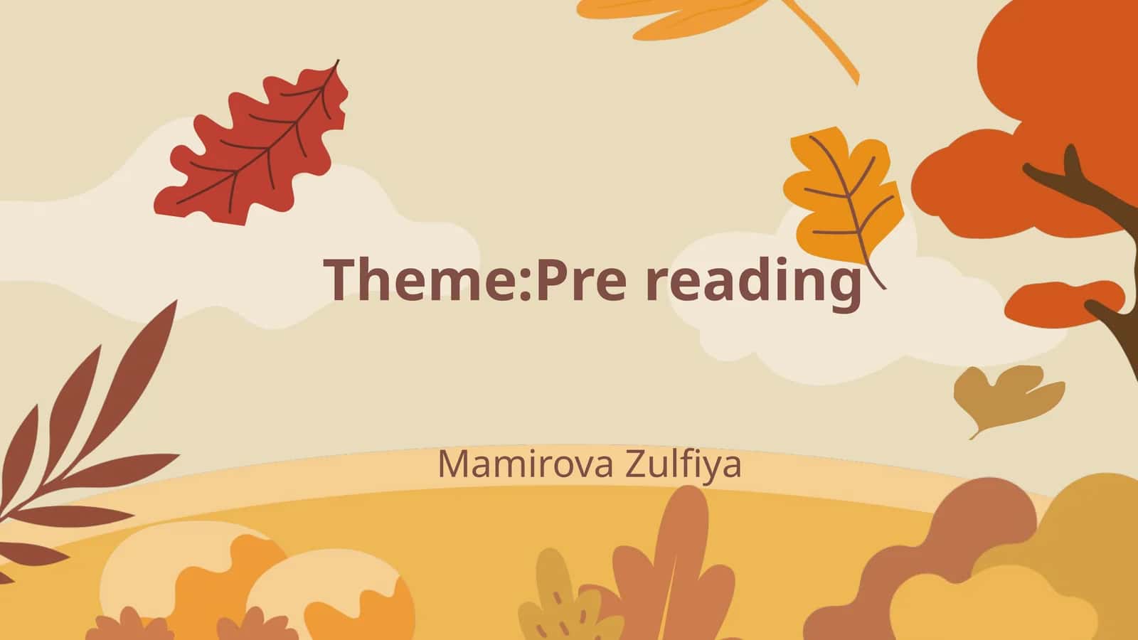 Pre reading 1