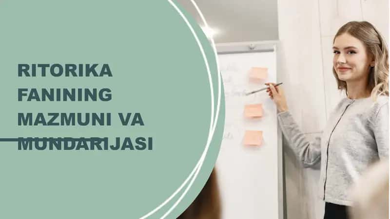 RITORIKA FANINING MAZMUNI VA MUNDARIJASI 1
