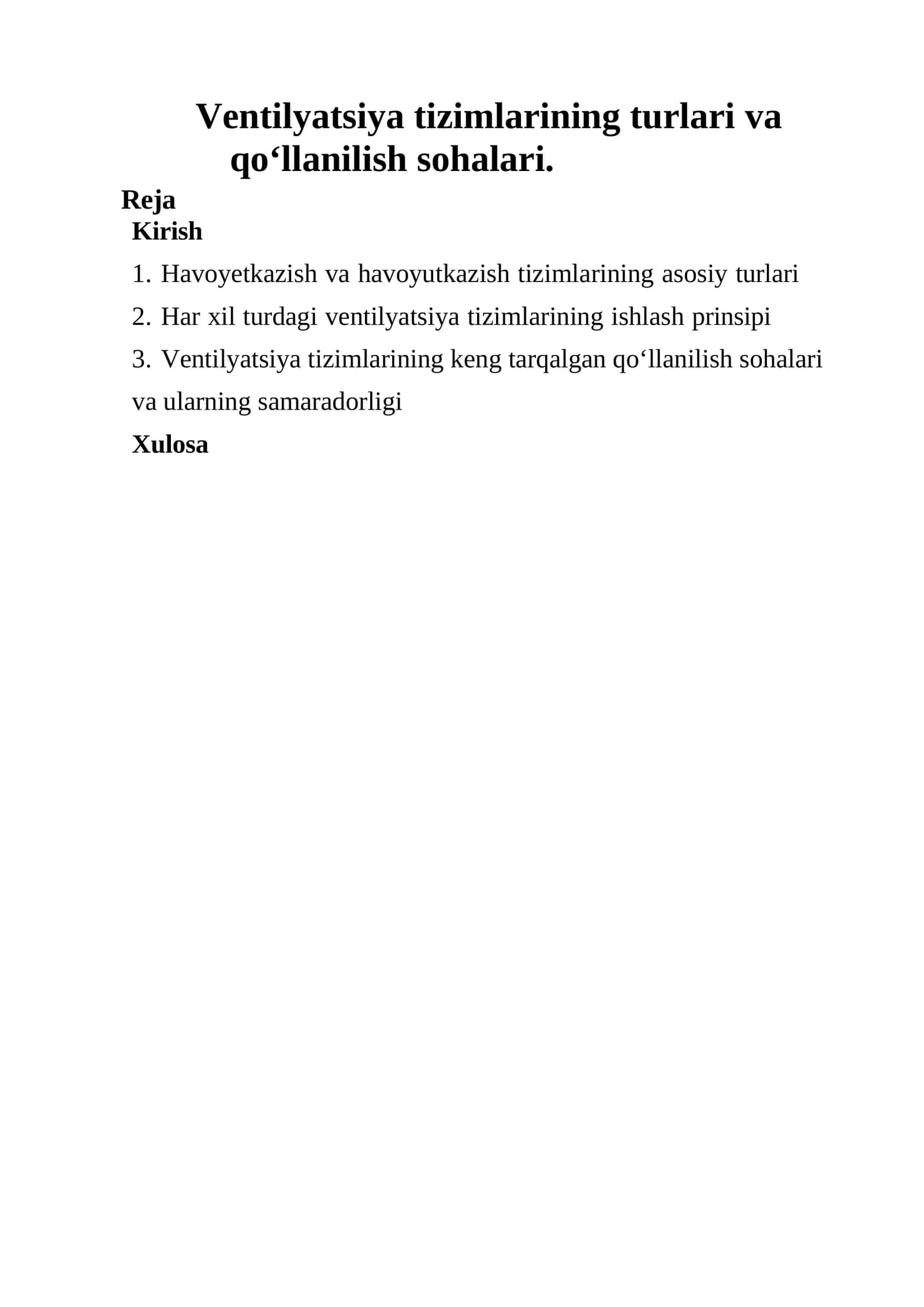 Ventilyatsiya tizimlarining ahamiyati 1
