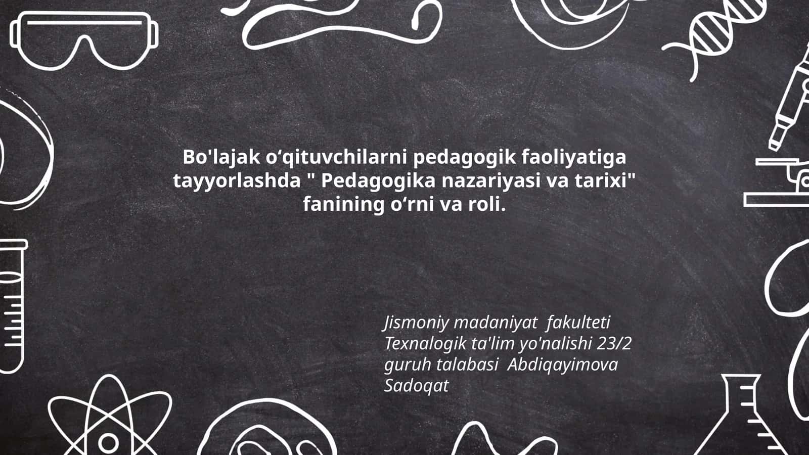 Pedagogika nazariyasi va tarixi 1