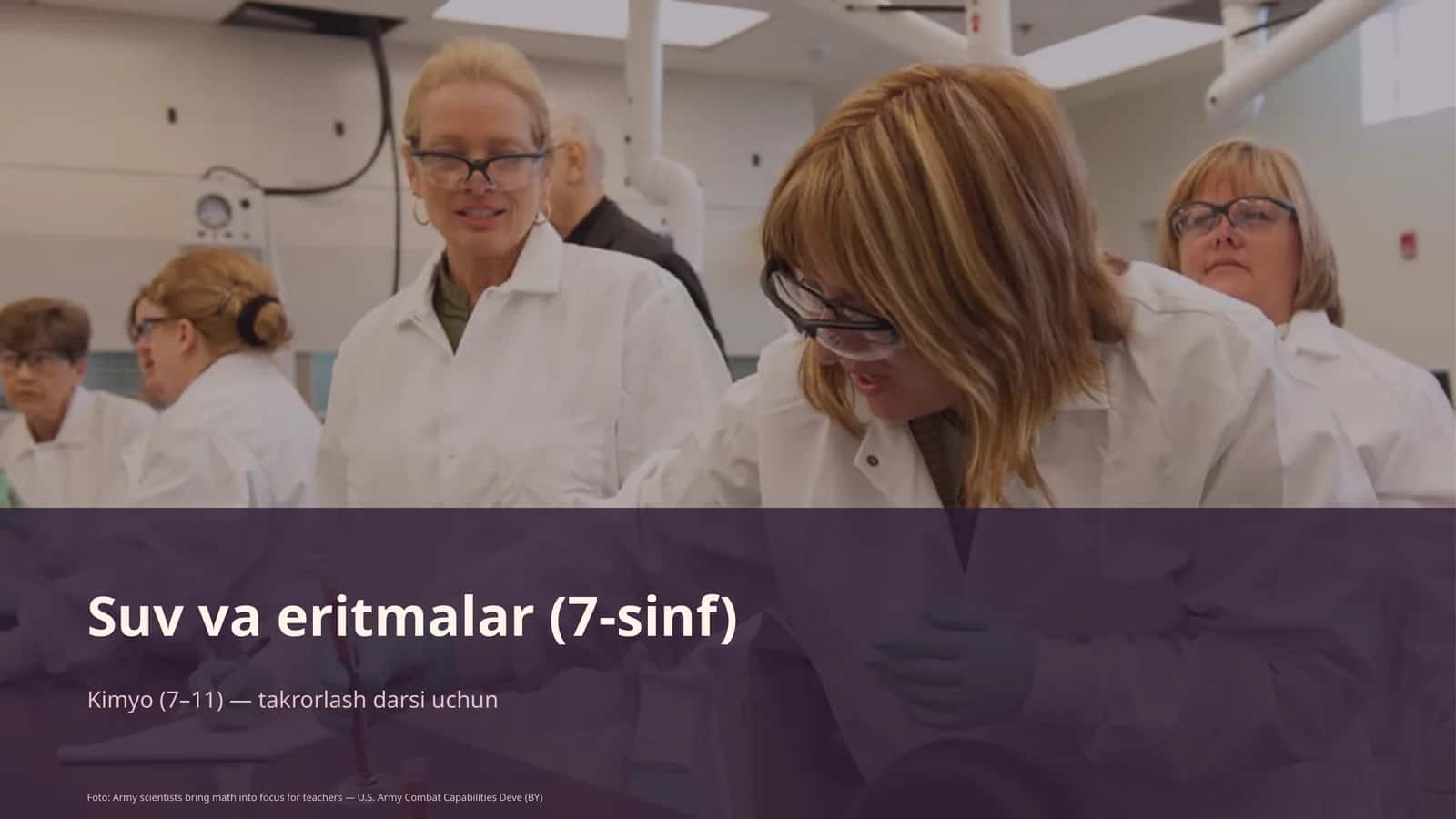 Suv va eritmalar (7-sinf) 1