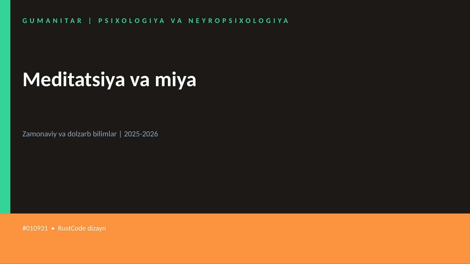 Meditatsiya va miya 1