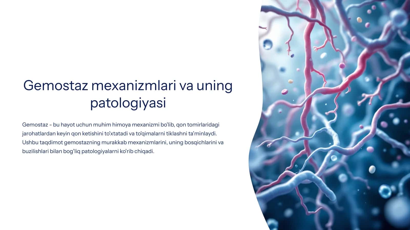 Gemostaz mexanizmlari va uning patologiyasi 1