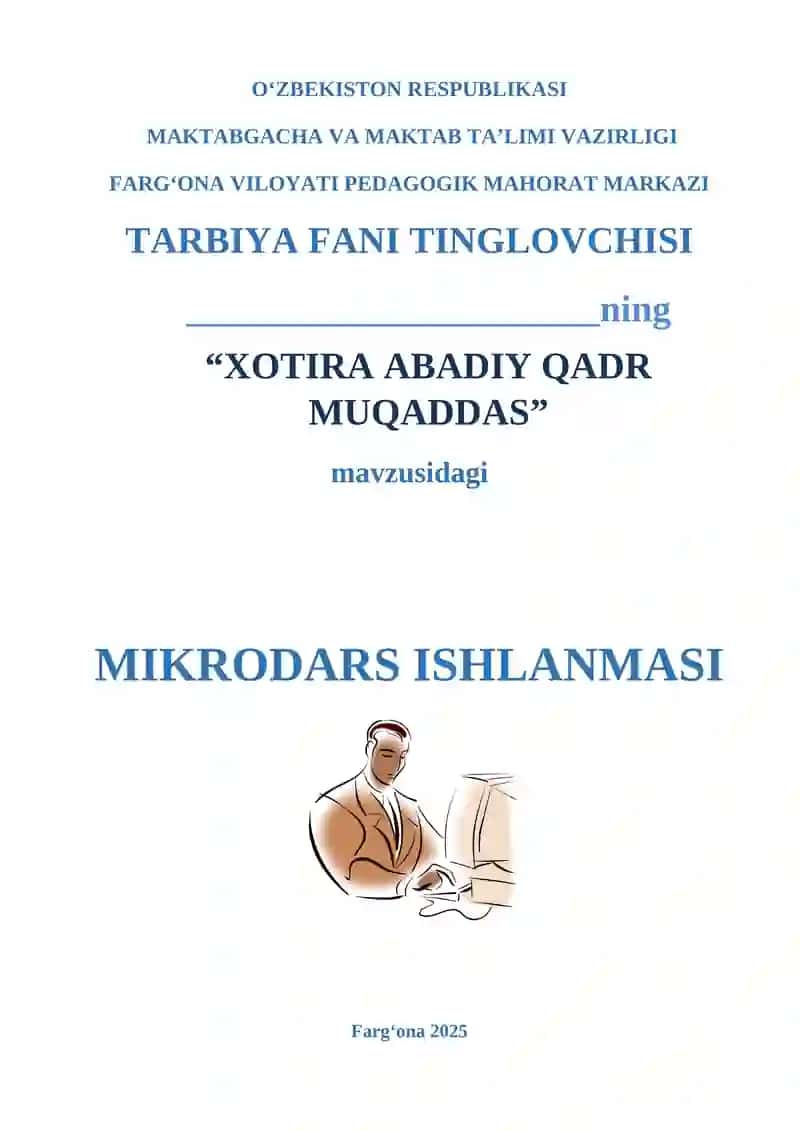 Xotira abadiy qadr muqaddas