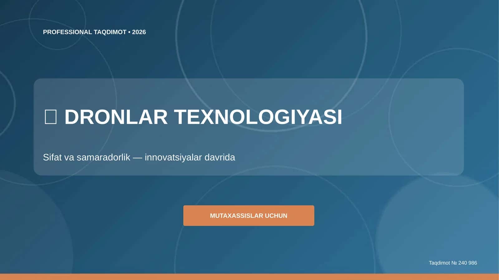 PROFESSIONAL TAQDIMOT • 2026 1