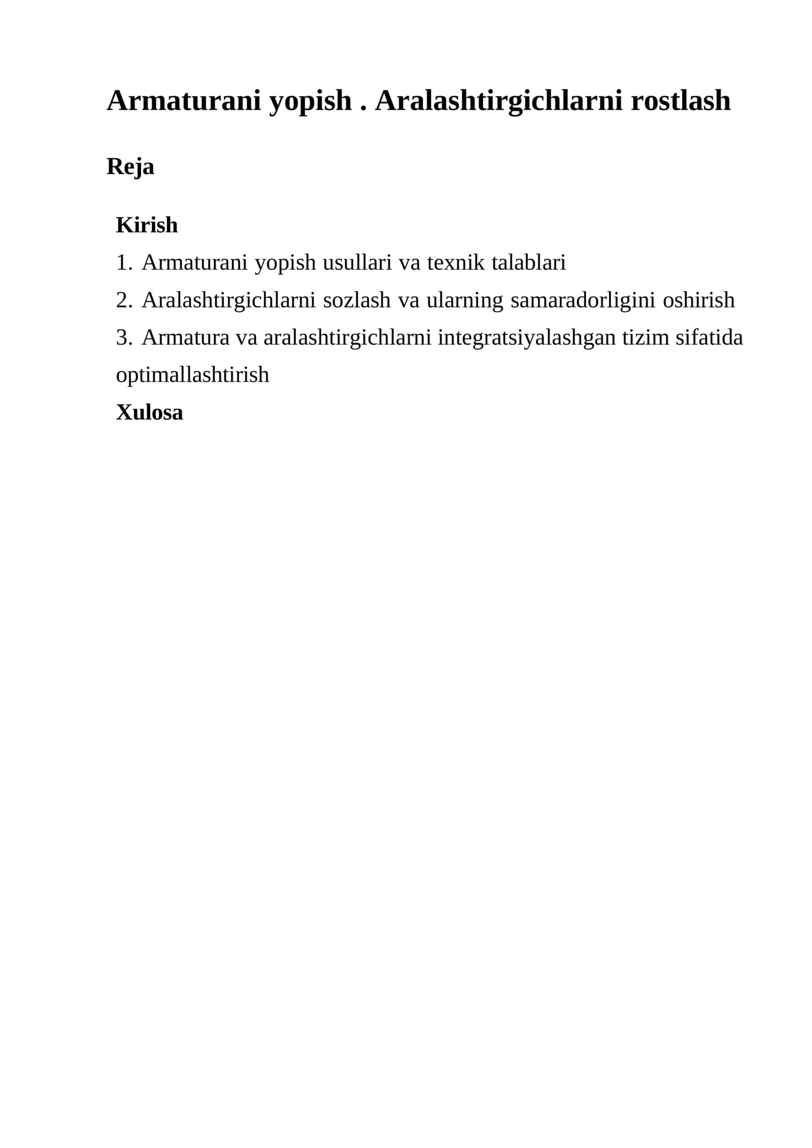 Armaturani yopish usullari va texnik talablari 1