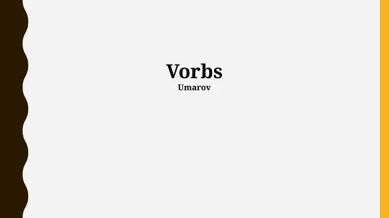 Verb Types 1