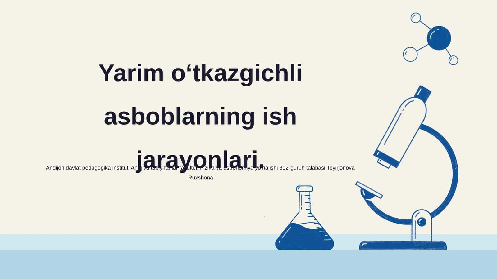 Yarim oʻtkazgichli asboblarning ish jarayonlari 1