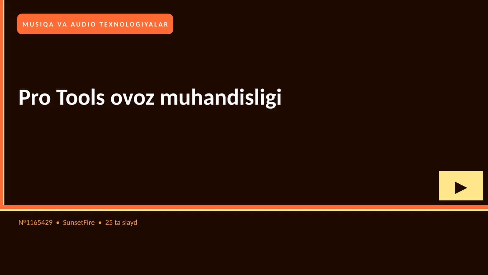 Pro Tools ovoz muhandisligi 1