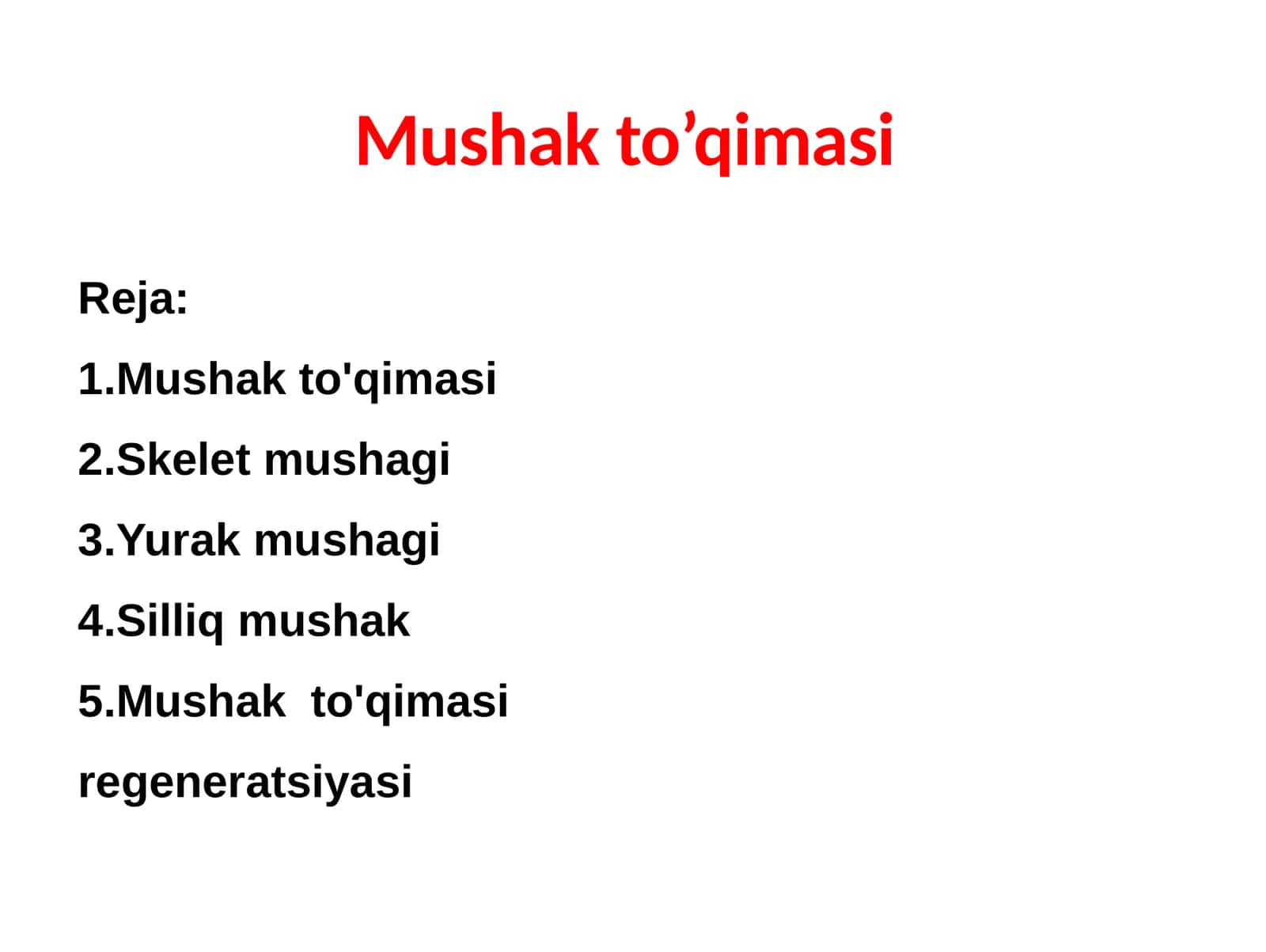 Mushak to’qimasi 1