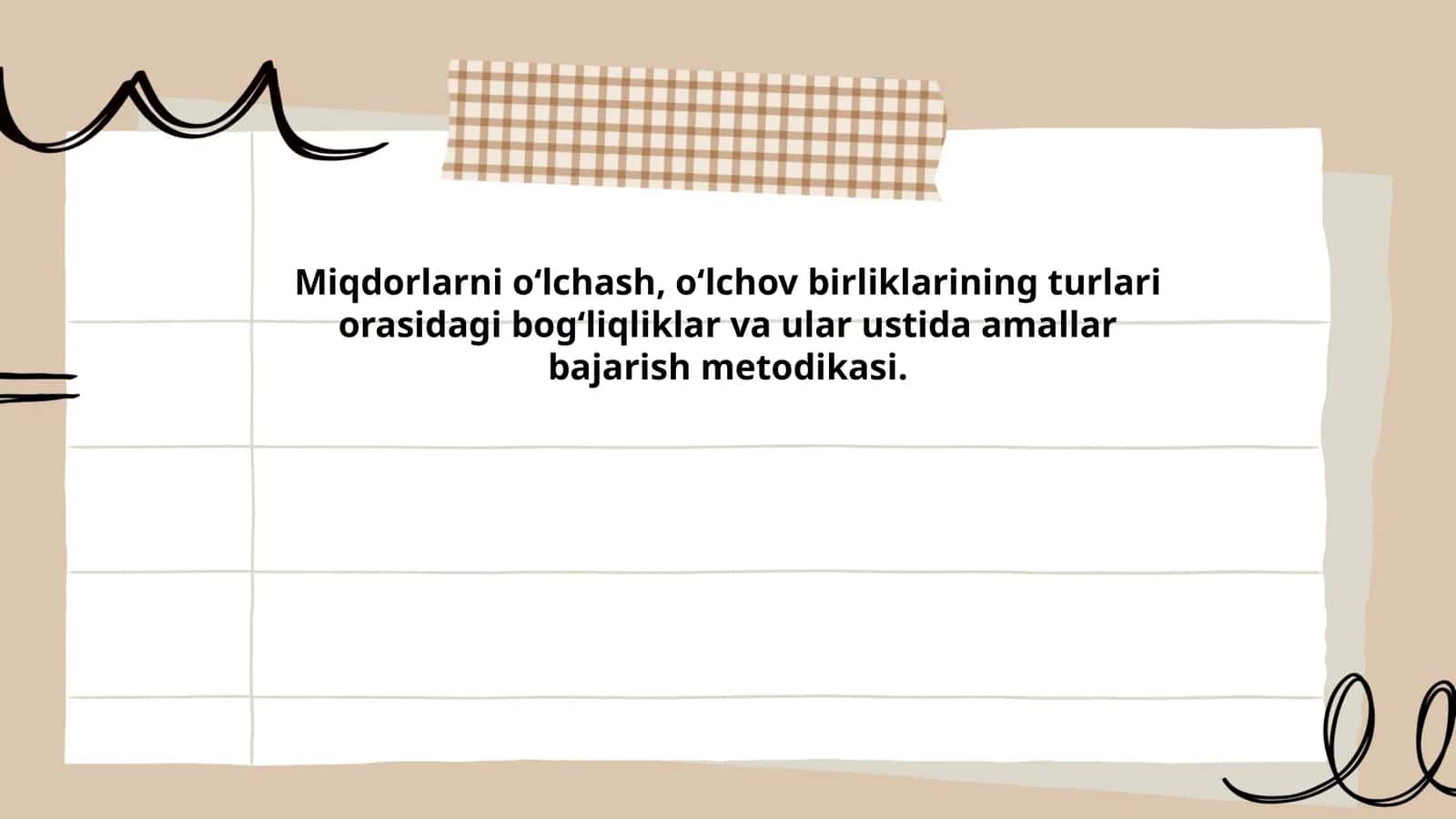Miqdorlarni oʻlchash 1
