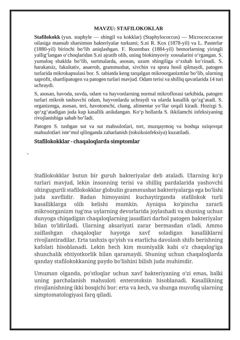 STAFILOKOKLAR 1