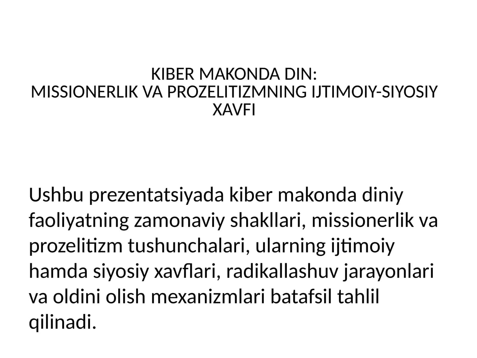 KIBER MAKONDA DIN 1
