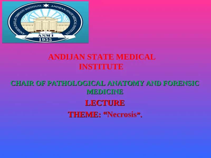 NECROSIS Lecture 1