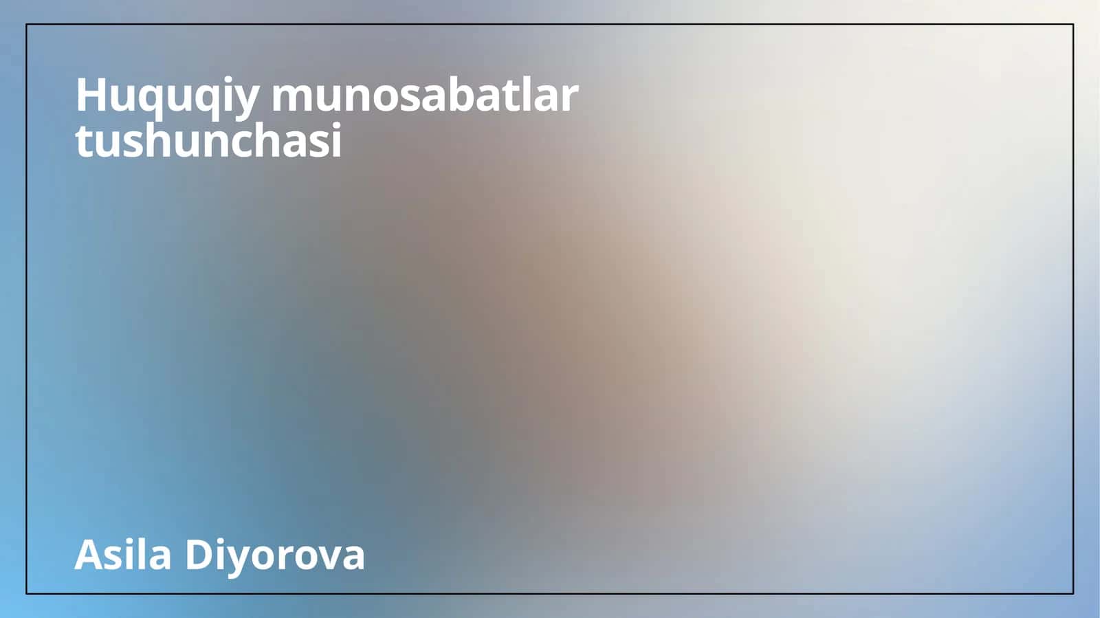 Davlat huquq nazariyasi 1
