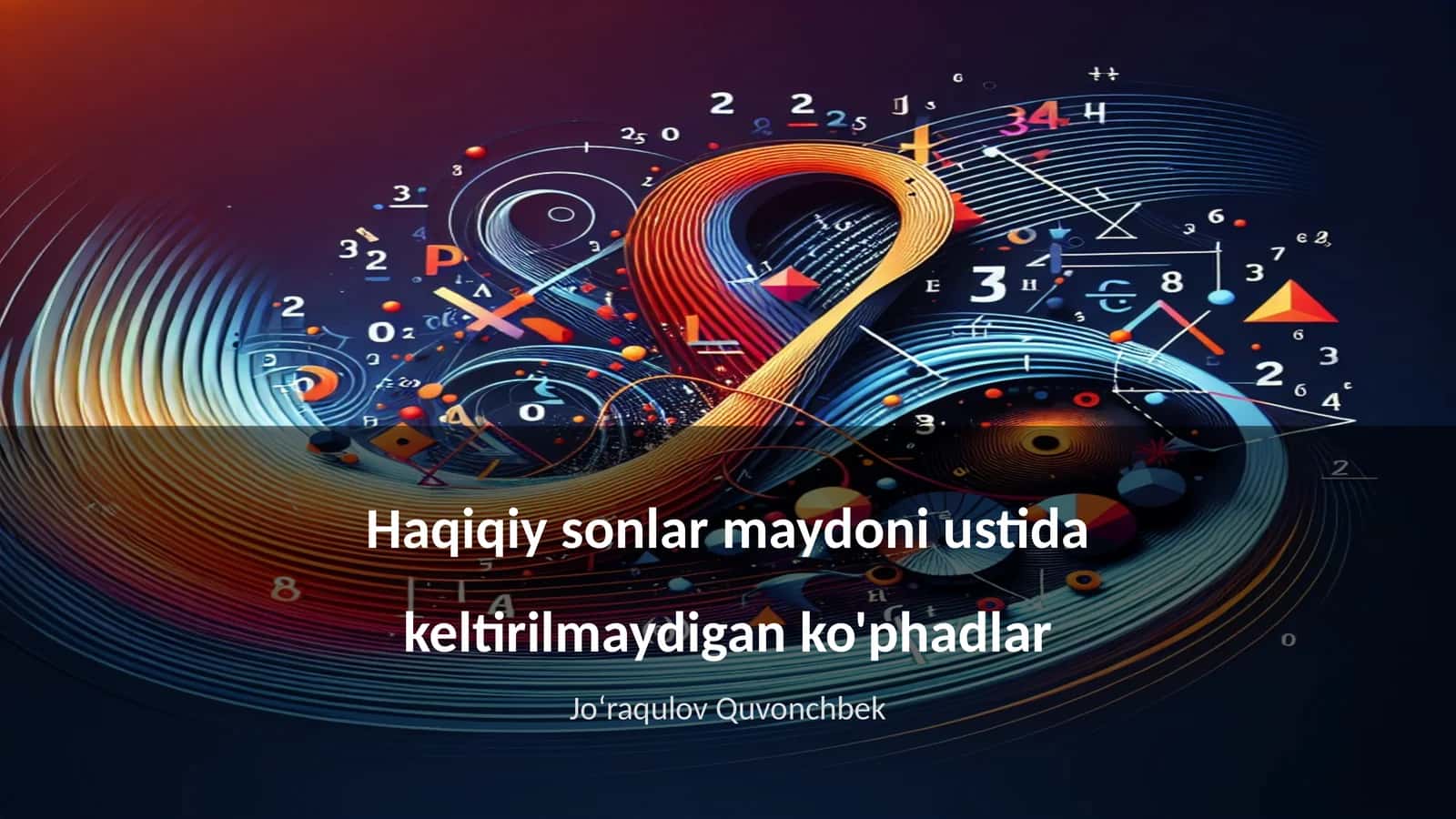 Haqiqiy sonlar maydoni 1