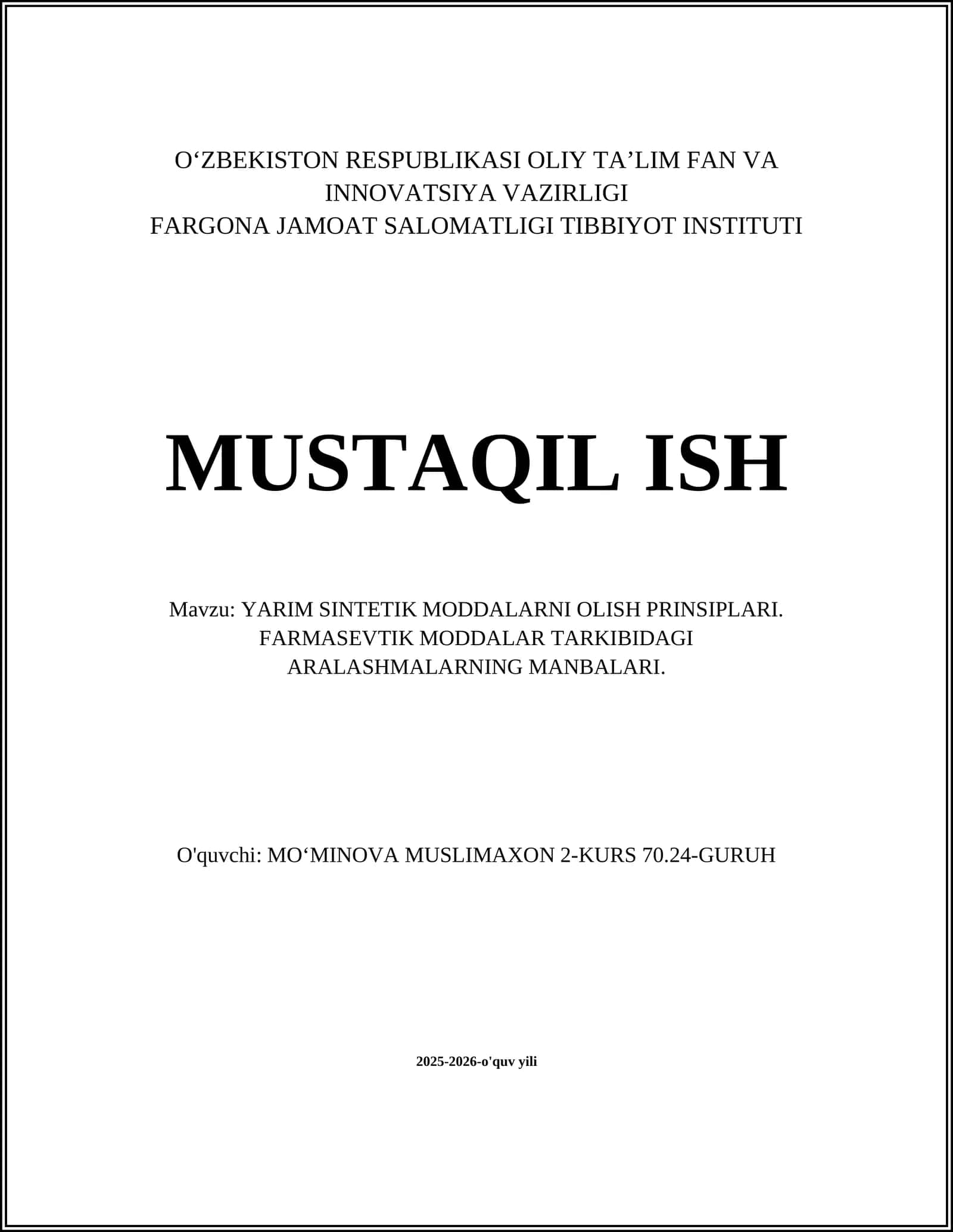 Yarim Sintetik Moddalar 1